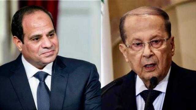 الرئيس اللبناني يعزي السيسي في ضحايا حادث كنيسة المنيرة