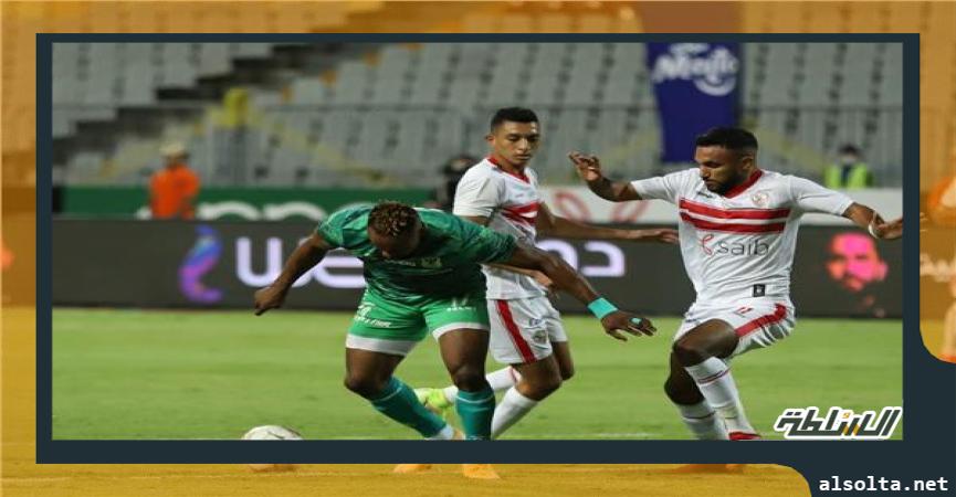 صورة من مباراة الزمالك والمصري