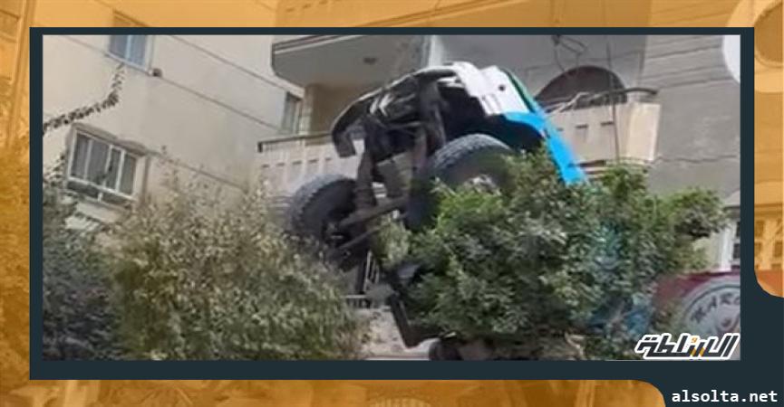 حوادث  سيارة حدائق الأهرام