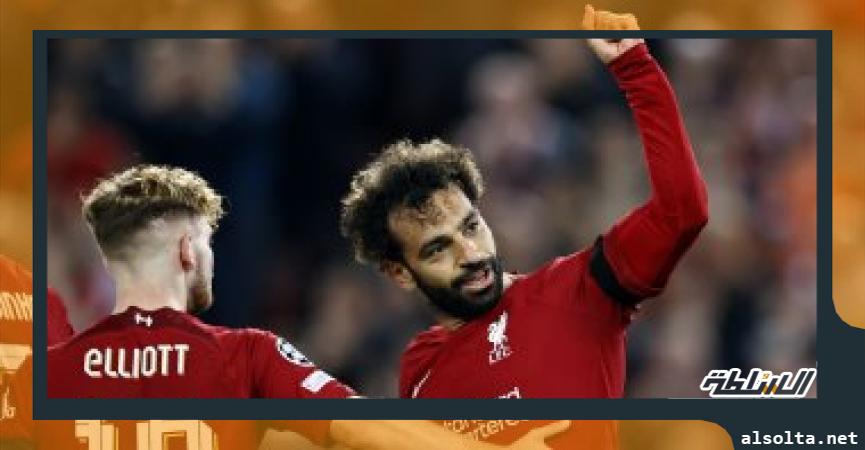 محمد صلاح خلال المباراة