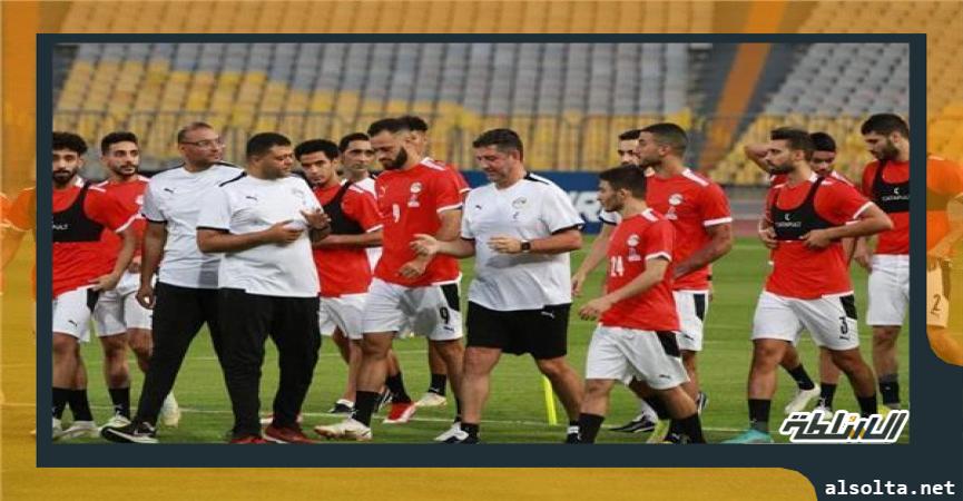 جانب من استعدادات منتخب مصر خلال المعسكر