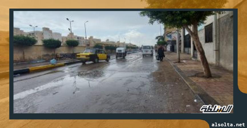 هطول أمطار متوسطة على الإسكندرية