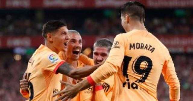 جريزمان وموراتا يقودان هجوم أتلتيكو مدريد ضد إسبانيول فى الدوري الإسباني