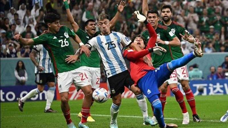 نتيجةمبارة. الأرجنتين مع المكسيك وهدف عالمي لميسي