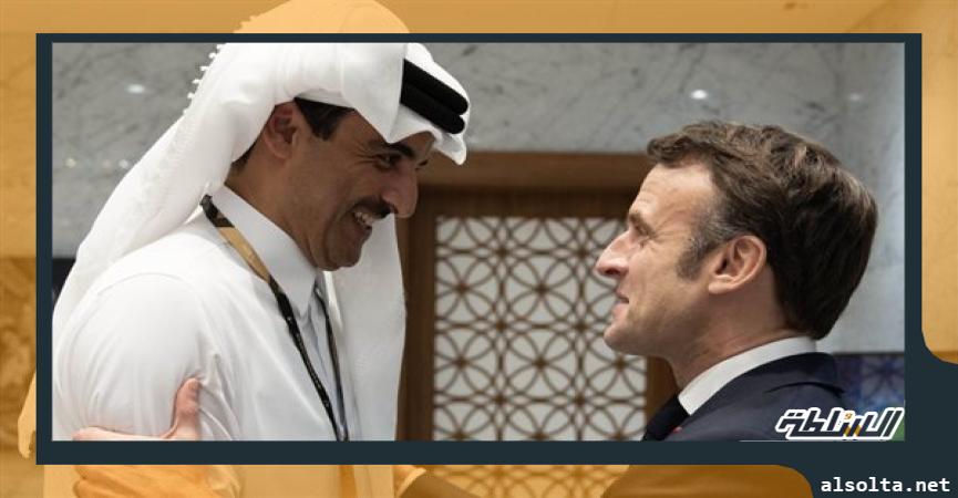 سياسة  أمير قطر يلتقي الرئيس الفرنسي