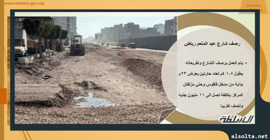 رفع كفاءة  الشوارع الداخلية بمدينة فاقوس