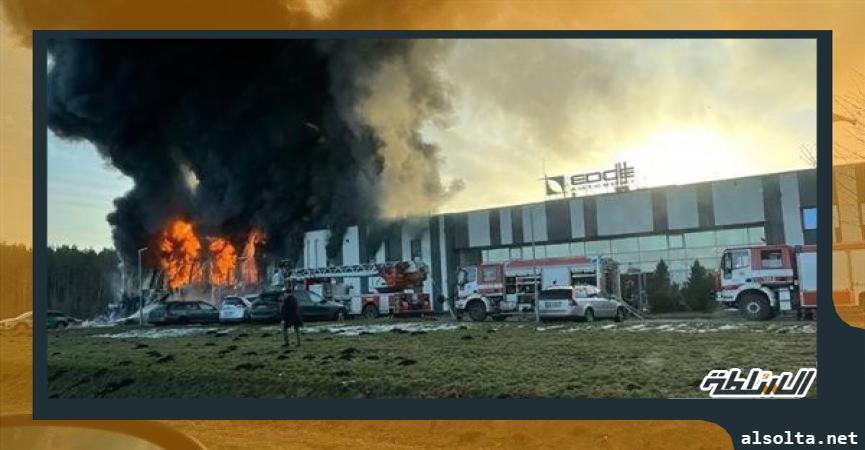 حريق في مصنع أمريكي للطائرات 