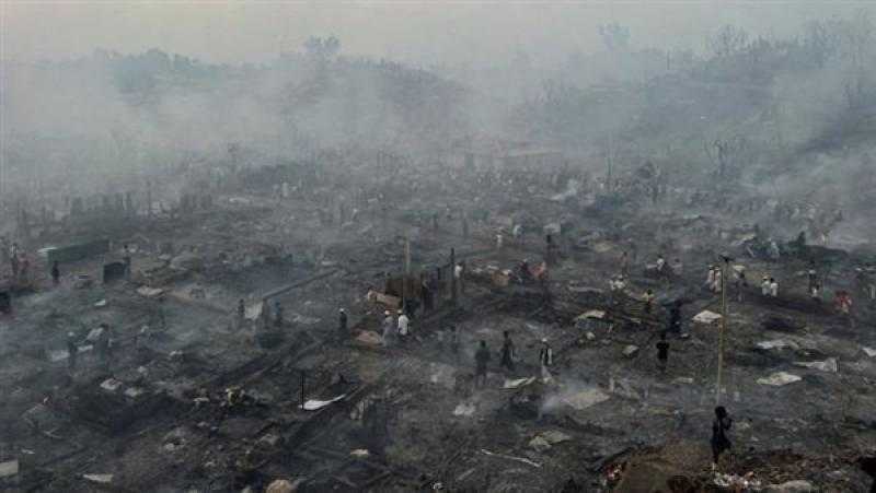 حكماء المسلمين يتضامن مع مسلمي الروهينجا في ضحايا حريق مخيم للاجئين في بنجلاديش