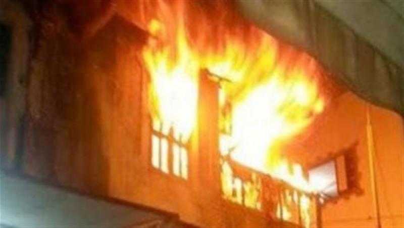 إصابة شخص فى حريق شقة بدار السلام