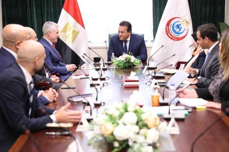 وزير الصحة يناقش تطوير الخدمات المقدمة لمرضى «أنيميا البحر المتوسط» مع إحدى الشركات الأمريكية