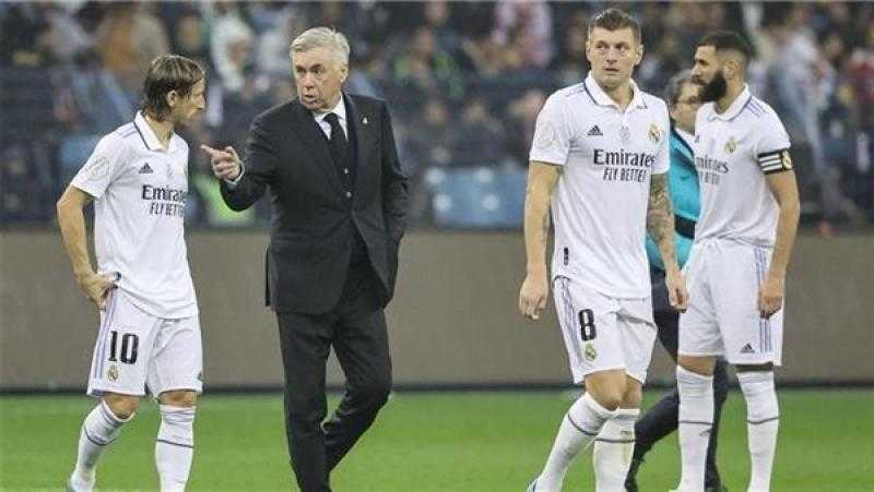 أنشيلوتي يعلن قائمة ريال مدريد ضد بلد الوليد في الدوري الإسباني
