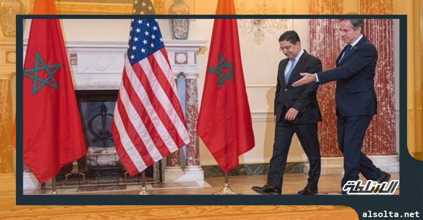 سياسة  وزير الخارجية المغربي ونظيره الأمريكي