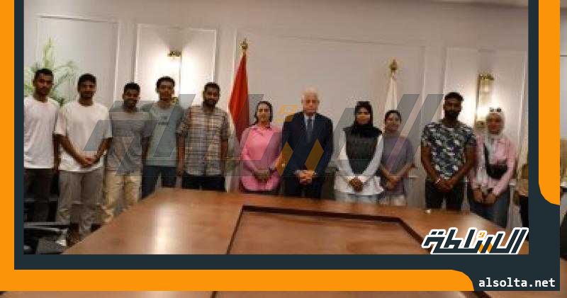 فودة يلتقى طلاب كلية الهندسة بجامعة الملك سلمان الدولية بشرم الشيخ