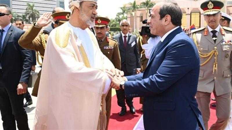 السيسى فى مقدمة مودعيه.. سلطان عمان يختتم زيارته لمصر بالعاصمة الإدارية