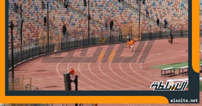 انتشار رجال ألأمن باستاد القاهرة خلال مباراة الأهلي والوداد الليلة