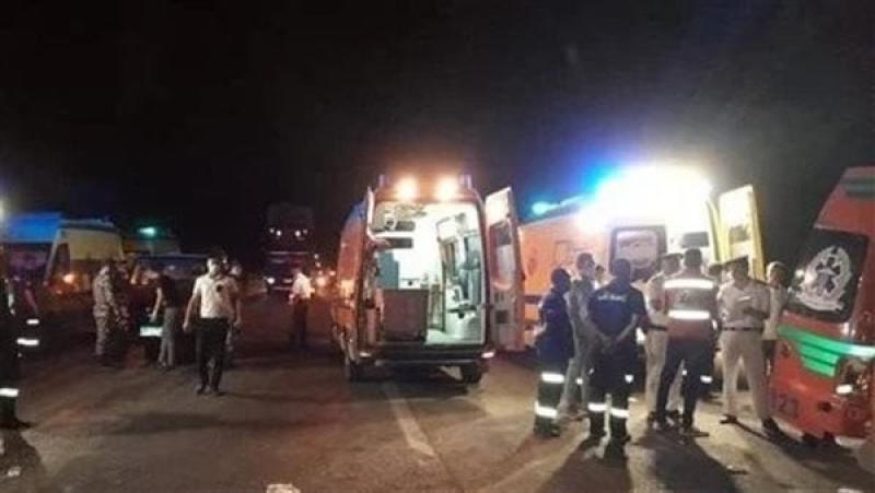 إصابة 11 شخص في حادث انقلاب سيارة ميكروباص بالفيوم