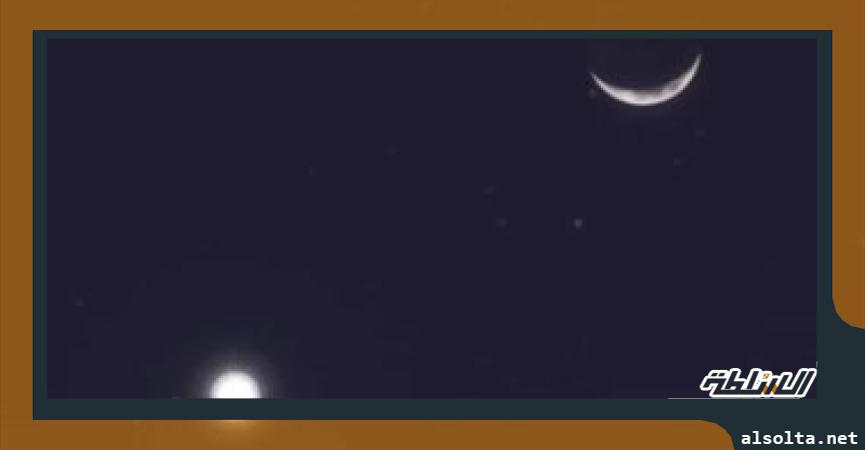 Amazing sight seen with the eye.. The moon will join with Jupiter, the giant of the solar system tomorrow